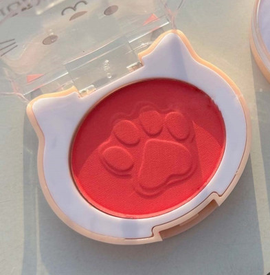 manasona Lightweight Velvet Touch Red Blusher with effortlessly and Long Stay(Red)