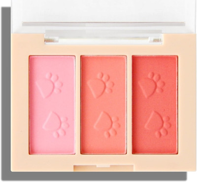 tanvi27 Cheeks 3 color matte blusher palette + face make up blusher palette(MULTI COLOUR)