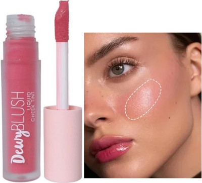 AFARAXIA Soft Cushion Applicator For Natural Cheek Blendable Lightweight blusher(Pink)