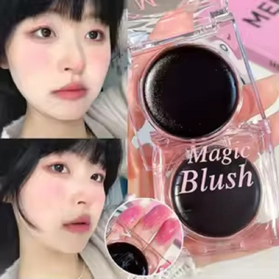 Yuency Dark Magic pH Blush for Face Makeup Highly Pigmented & Long-Lasting(black)
