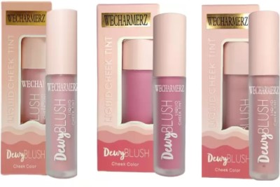 WECHARMERZ Cheek Tint Liquid Blusher Waterproof & Long Lasting Multipurpose(Multicolor)