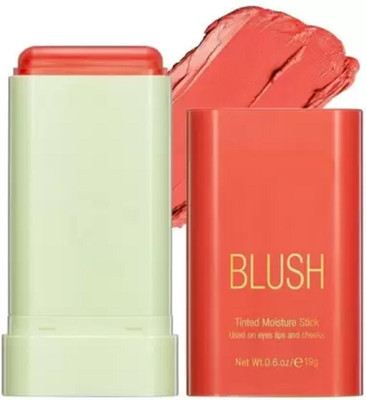 AFARAXIA Multi-Stick for Face Eyes & Lip Longlasting 3in1 Multi-Use Blusher Orange(orange)