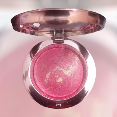REIMICHI Pro Lightweight Baked Blusher and Highlighter with effortlessly(ROSE PINK)