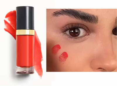 YAWI Matte Finish Liquid Blush Waterproof Blusher(Candy Apple Red)