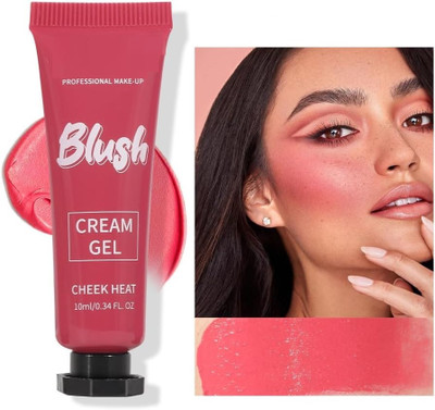 luzimaisa Creme Blush Natural Matte Finish, Light Coverage, Mixed Color All Skin Tones(RED)