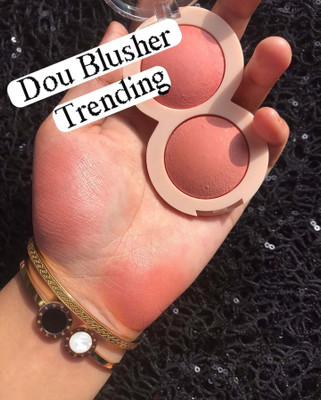GULGLOW99 KOREAN DUAL SHADE CHEEK NATURAL FINISH BLUSHER PALETTE(MULTICOLORS)