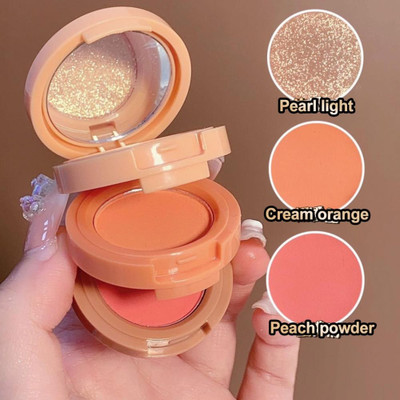 USBK Glow Pinkish Highlighter Makeup Palette Long-Lasting(Multicolored)