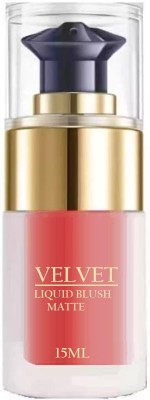 YAWI Velvet Liquid Face Blusher,Long-lasting Makeup Blush SOFT PINK(peach)