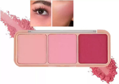 HUZURLU 3 in 1 Amezing Blusher Palette - 01(multi color)
