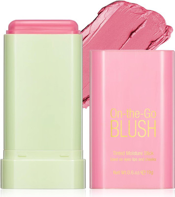 VBA Blush Stick 3 in 1 Cheeks Lips Eyes Moisturing Face Blush Multi-Use For All Skin(SHY PINK)