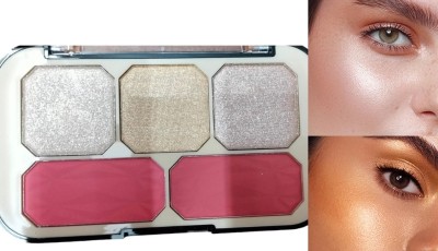 Latixmat Pro Blusher & Highlighter Palette for Face makeup(MULTI COLOR)