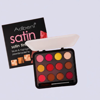 adbeni Satin Finish Blush & Highlight Palette | Multi-Shade Makeup Kit for Face(MULTI)