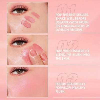 KAIASHA all time use liquid blusher and best makeup(pink)