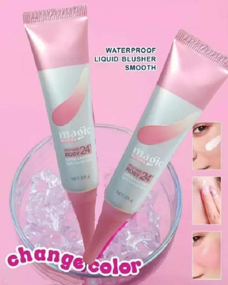 Jiwoo New 3 in 1 Cream Blush Makeup for Cheeks,Natural-Look blusher(white)