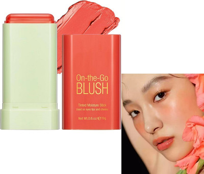 Neycare matte finish blusher long lasting easy to use all skin type pack of 1(orange)