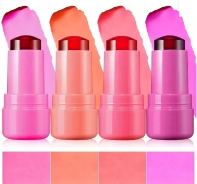 GABBU Jelly Texture Moisturising, Sheer Lip & Cheek Stain Milk Makeup Jelly Tint Blush(multi color)