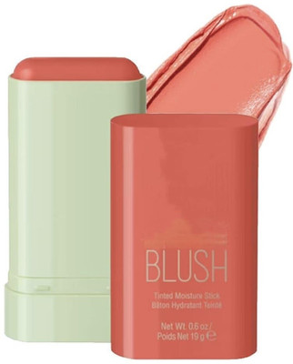 HUZURLU Stick Contour Stick & Highlighter Makeup Cream Stick for Cheeks-Peach(PEACH)