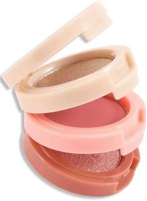 ADJD Highlighter Kit, 3 in 1 Makeup Pressed Powder Palette Shimmer(MULTI COLOUR)