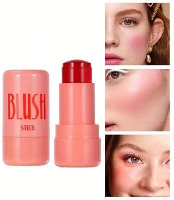 GULGLOW99 Cooling Water Jelly Tint Blush Stick, Multi-Use Cheek and Lip(Pink)
