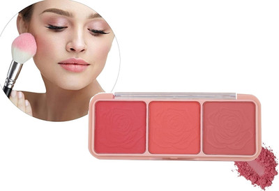 DARYUE 3 Color Blusher Palette Pressed Powder Blush(multi color)
