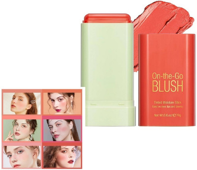 Neycare new blsuher stick easy to use long lasting waterproof matte finish pack of 1(orange)