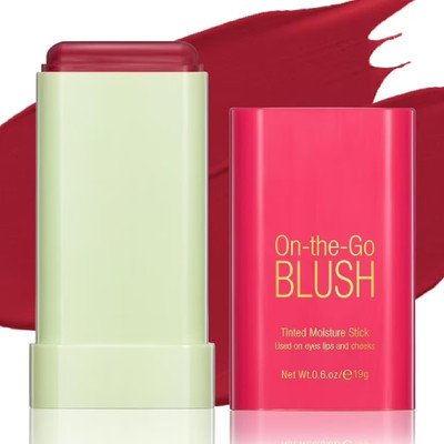 Maryville new color shade perfect hot red blusher easy to use pack of 1(HOT RED)
