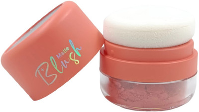 GFSU - GO FOR SOMETHING UNIQUE Powder Blush Matte Pressed Blush Colorful Cute Blush With Soft Puff (Pink)(Powder)