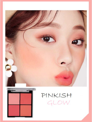 winry WATREPROOF AND SWEATPROOF MAKEUP 4 IN 1 BLUSHER PALLETE(MULTICOLOUR)
