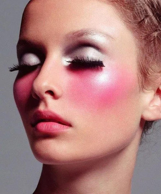 ADJD Perfect Water Proof Smooth Shiny Baked Blusher(DARK PINK)