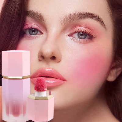 GABBU The Matte Finish Liquid Blush Waterproof Blusher Soft Cream Makeup(PINK)