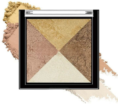 Facejewel Lightweight Baked Blusher and Highlighter with Blends effortlessly Long lasting(Shade-04)