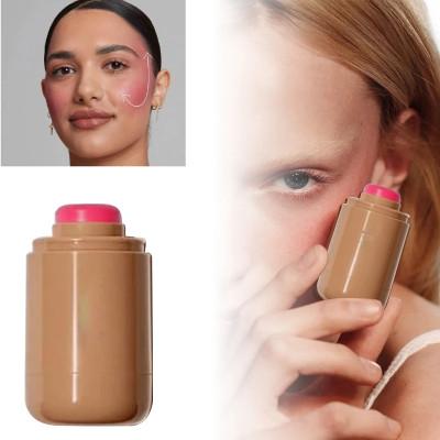 AFARAXIA New Lightweight Multi-Stick for Face Eyes & Lip Longlasting 3in1 Multi-Use(rose pink)