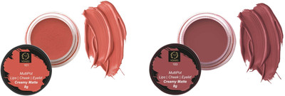 vonzo Lip and cheek tint with essential oils for lips and cheeks pack of 2(101+103)