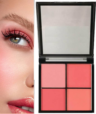 sheny soft matte finish natural look 4 in 1 blusher pallete for daily use(multicolor)