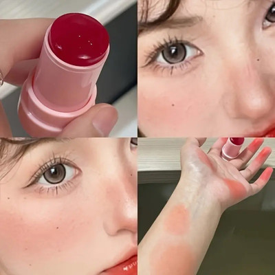 MYEONG Natural Long-Lasting Multi Use MakeUp Blush Stick(Red Coral)