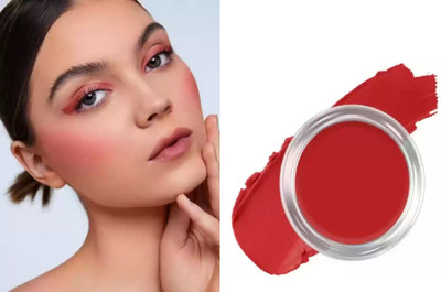 AFARAXIA Natural Finish, Smooth & Blendable Formula red blusher(red)