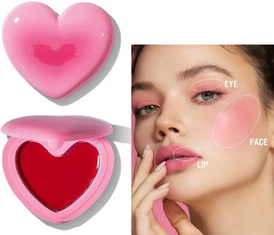YAWI Multi tasking lip & cheek tint cream blusher for women(peach)