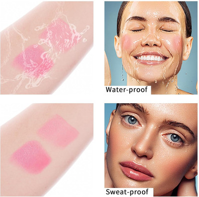 YAWI Korean matte Multi-Use Makeup Blush Stick Suitable for All Skin Pink color(pink)