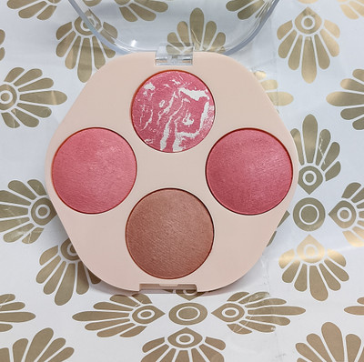 WOONGMI 4 Color Lightweight & Natural Finish Blusher Palette(Mutlicolor)