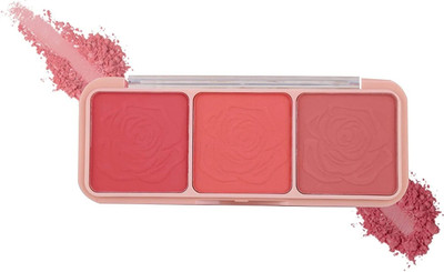 Yuency Rose cheek Blusher multi 3 Fashion Shade(MULTICOLOR)