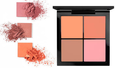 AGLEY PALETTE 4 COLORS BLUSHER LOOK EASY TO USE PACK OF 1(MULTI COLOR)