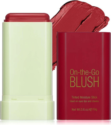 tanvi27 Multi Purpose Coral Red Tined blusher stick(CROAL RED)