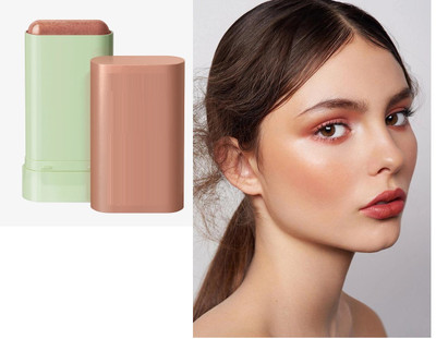 house of common Lightweight Multi-Stick for Face Eyes & Lip Longlasting 3in1 Multi-Use Blusher(brown)