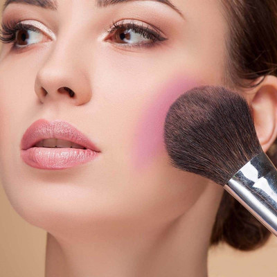 HUZURLU multipurpose use blusher stick smudge proof long lasting matte finish(pink)
