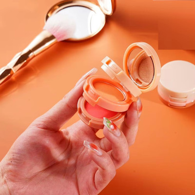 GABBU 3 in 1 face blusher highlihger with mini compact palettee.(Multcolor)
