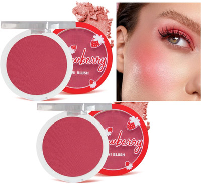 tanvi27 Long Lasting & Water Proof Soft Touch Pocket Strawberry Blusher Combo(STRAWBERRY)