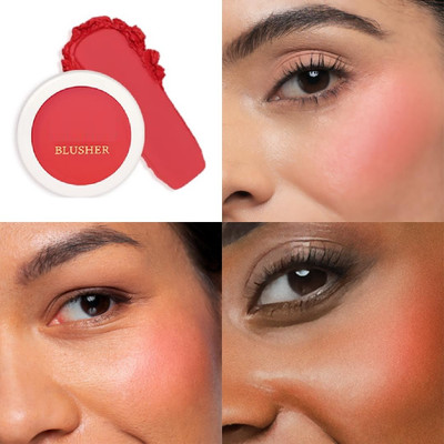 AFARAXIA Creamy Matte Lip & Cheek Tint Blush For All Skin Type(CORAL RED)