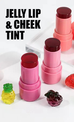 LILLYAMOR Jelly Blush Stick Multi-Use Lip Stain Tint and Cheek Stick Set Of 3(Multicolor)