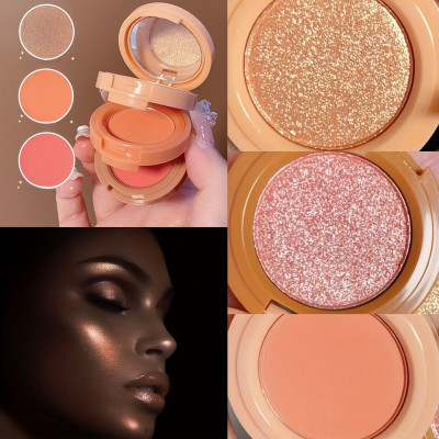 luzimaisa Long-Lasting Matte & Shimmer Finish, Multi-Use for Blush(multicolor)