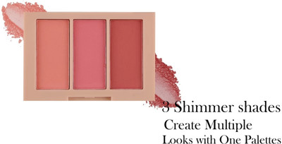 HUZURLU Ultra Blush Matte and Shimmer Blusher Palette 02(multi color)